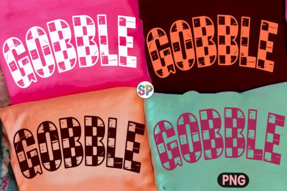 Checkered Gobble Thanksgiving Shirt PNG: A Festive Design Asset