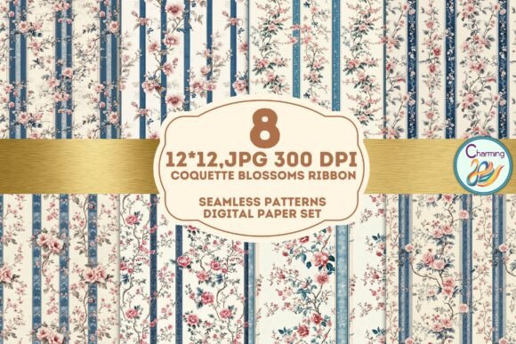 Coquette Blossoms Ribbon: Floral Pattern Design Guide