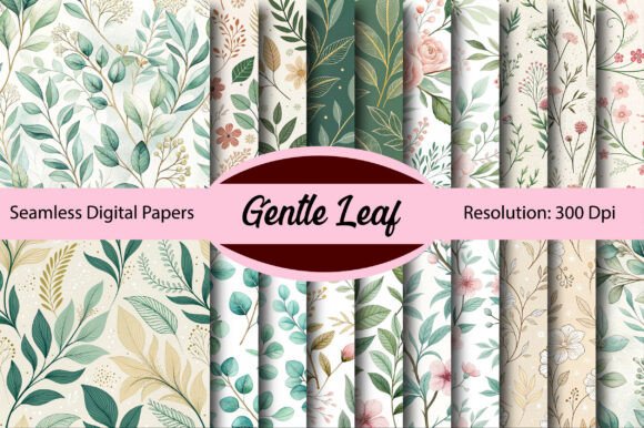 Gentle Leaf Seamless Digital Paper: A Designer's Secret Weapon