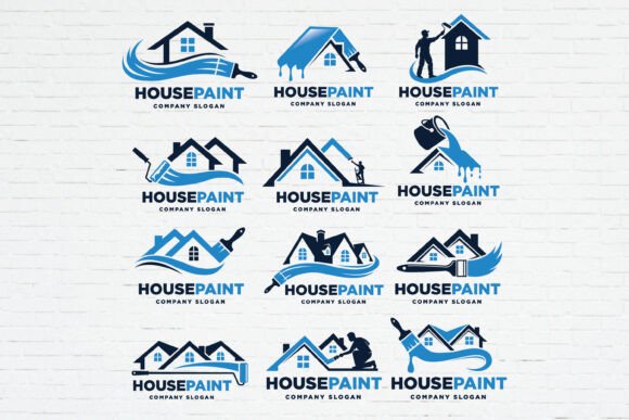 House Painting Logo Bundle: Build Your Brand in Minutes