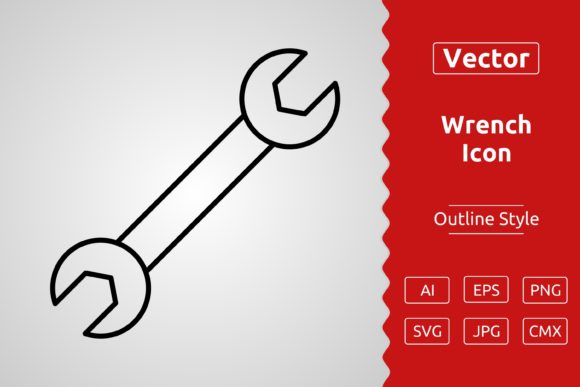 The Vector Wrench Outline Icon: A Versatile Asset for Modern Projects