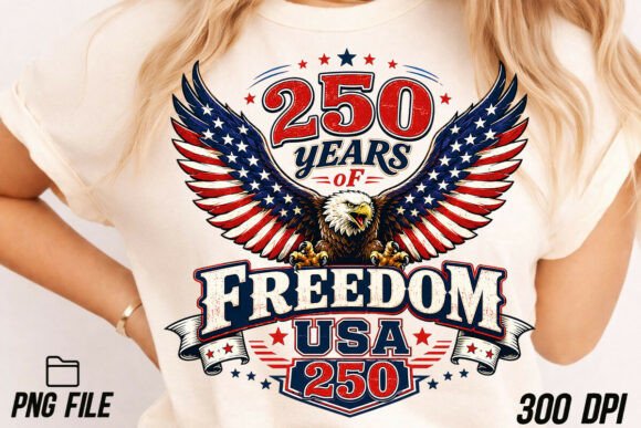 USA 250 Years Anniversary PNG Eagle: A Bold Design Asset for Your Projects