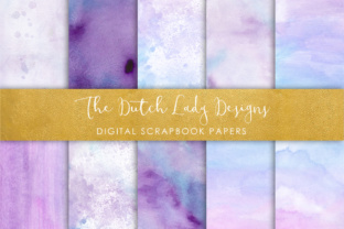Watercolor Ombres: A Guide to Blue & Purple Digital Paper